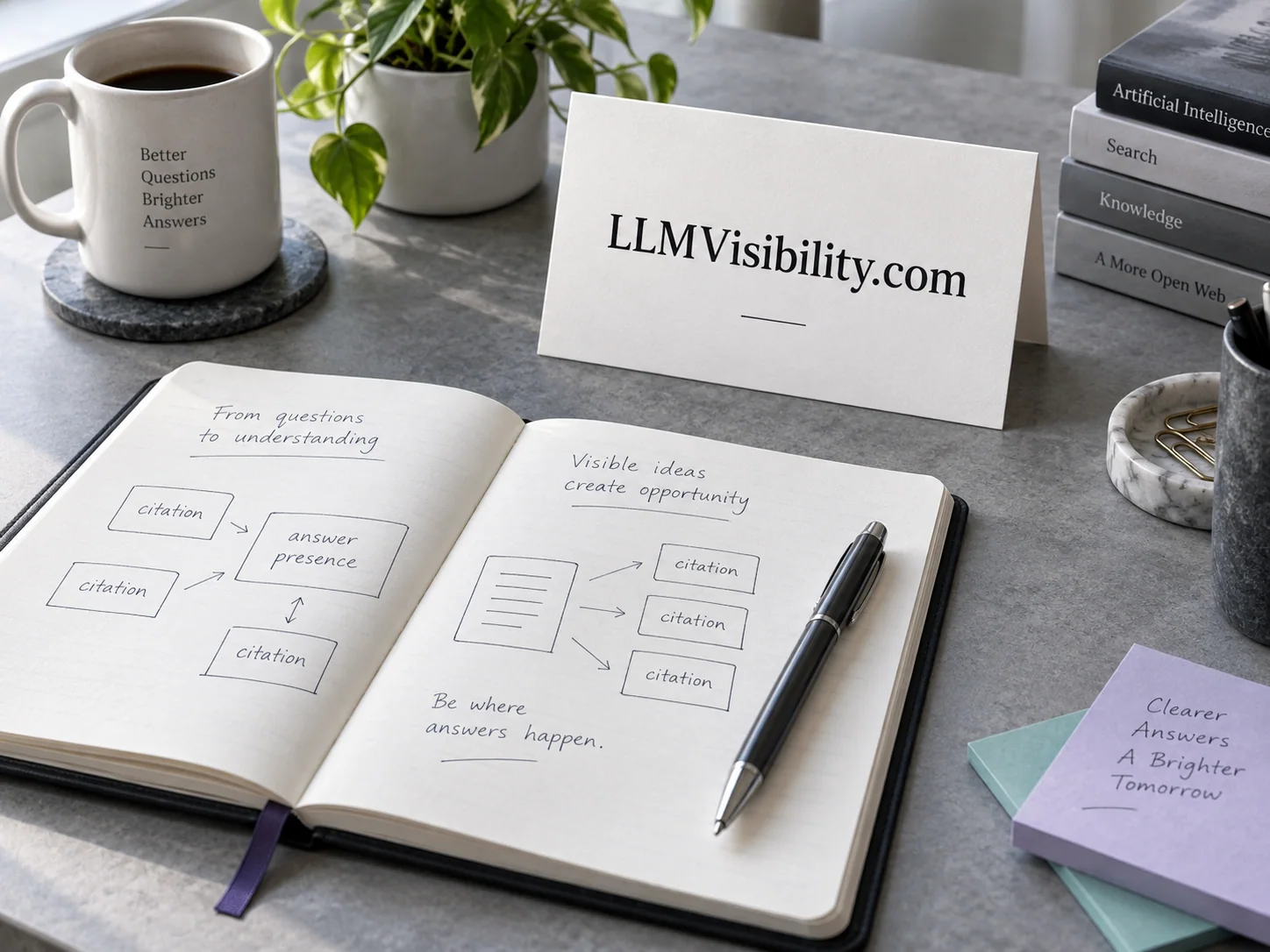 A physical study of LLMVisibility.com as a digital brand
